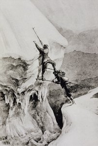 Je to možné, z knihy „Scrambles Amongst the Alps“ od Edwarda Whympera, vydané v roce 1871